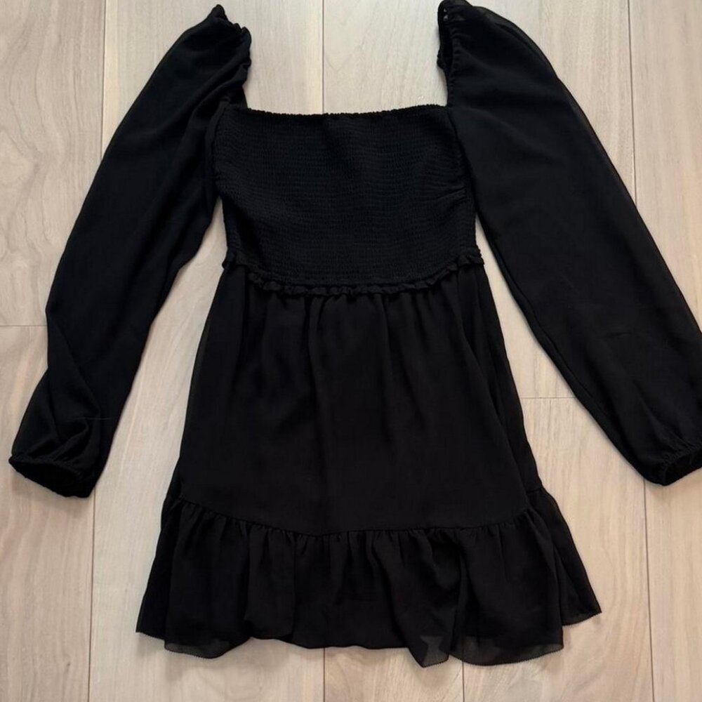 Aritzia Wilfred Tempest Mini Dress Black XS - Picture 3 of 7